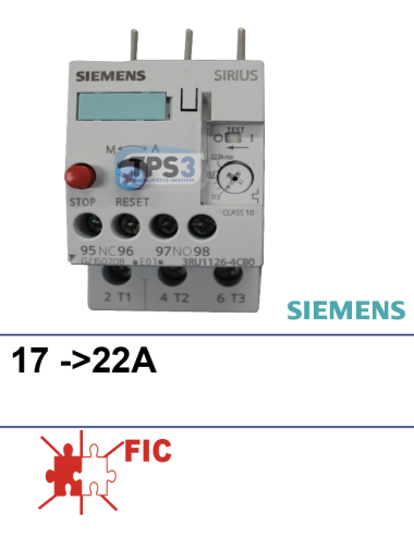 Relais thermique SIRIUS  17-22 A