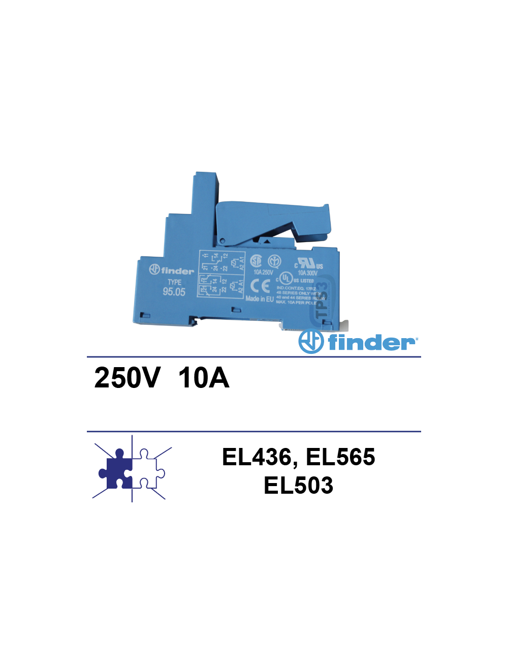 Support relais 2 inverseurs Support relais 2 inverseurs