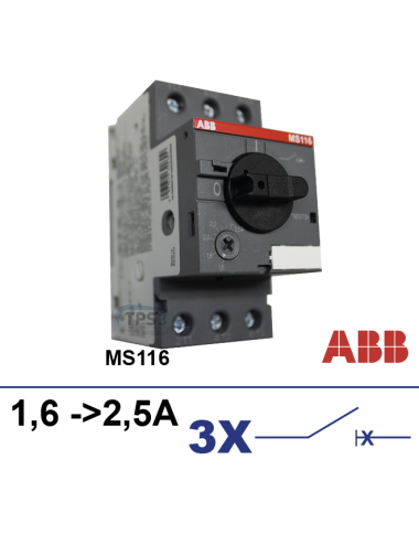 Disjoncteur moteur MS116 1.6-2.5A
