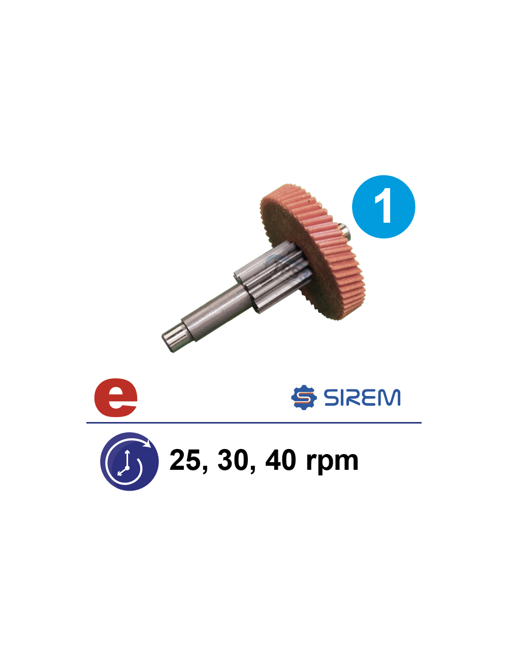 Ensemble 1er train Céloron pour MR Sirem type D & H 25-30-39/30-36-47 tr/min