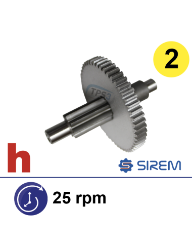 Ensemble 2nd train pour MR Sirem type D&H 25 tr/min