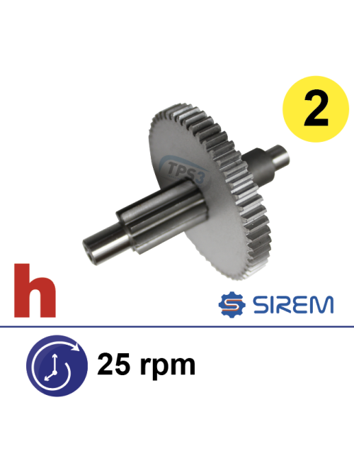 Ensemble 2nd train pour MR Sirem type D&H 25 tr/min