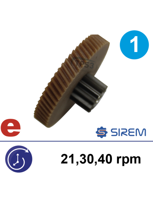 Ensemble 1er train renforcé pour MR Sirem type F 21-30-32-40 tr/min