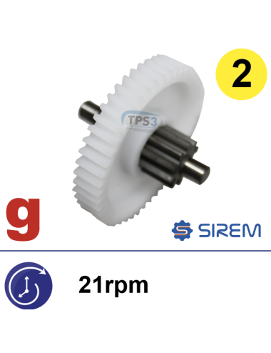 Ensemble 2nd train pour MR Sirem type F 21 tr/min