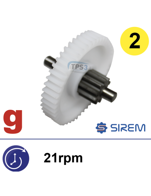 Ensemble 2nd train pour MR Sirem type F 21 tr/min