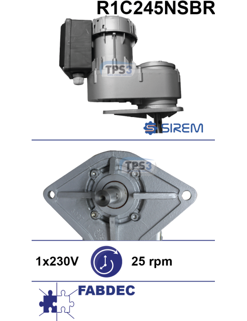 Motoréducteur R1C245NSBR 25tr/min arbre Fabdec