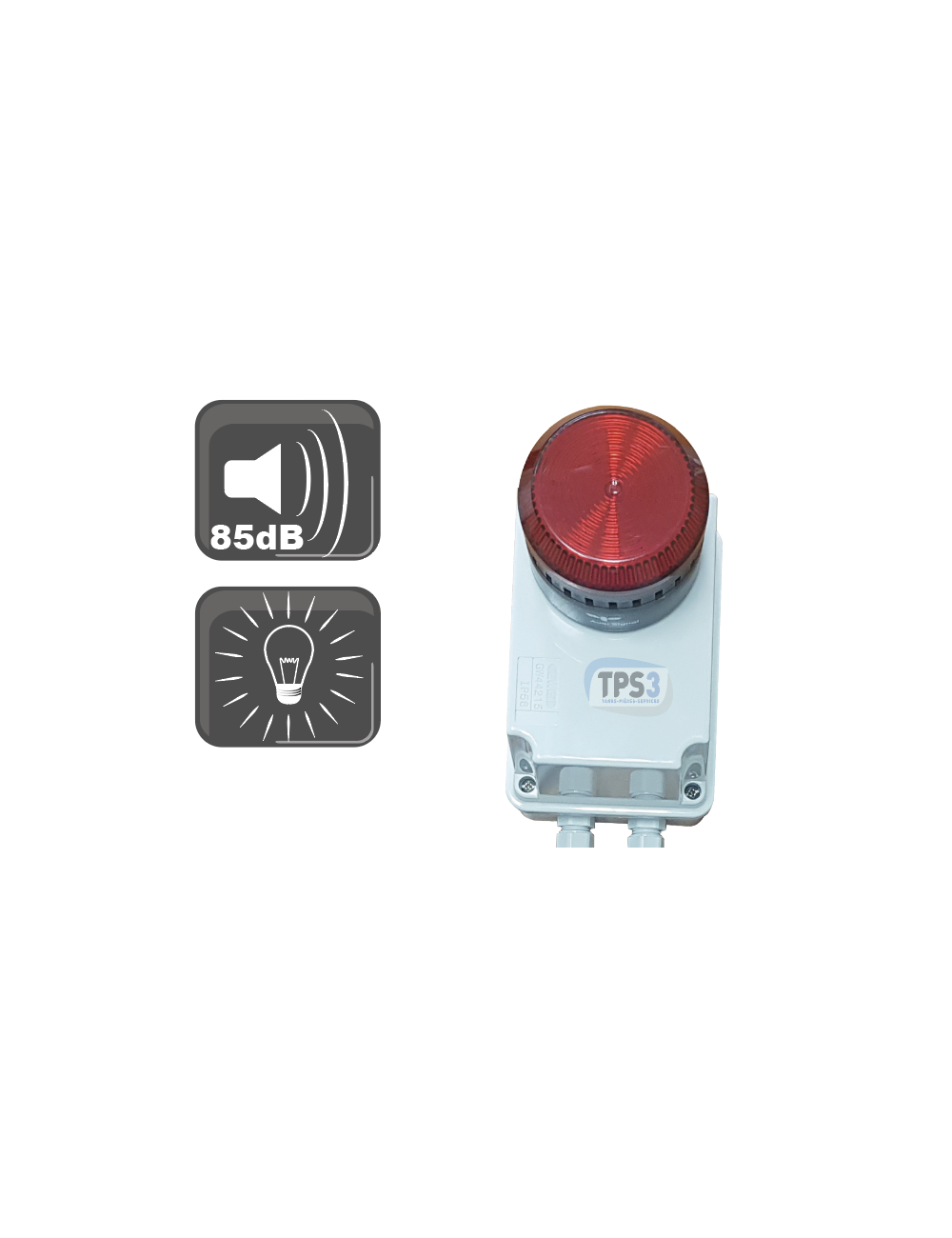 Kit alarme sonore et visuel pré-cablé pour Vigilait
