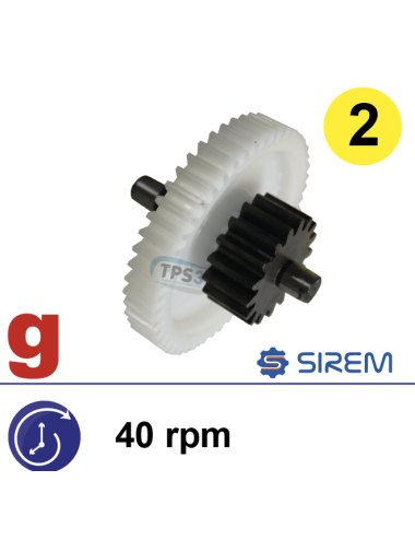 Ensemble 2nd train pour MR SIREM type F 40 tr/min