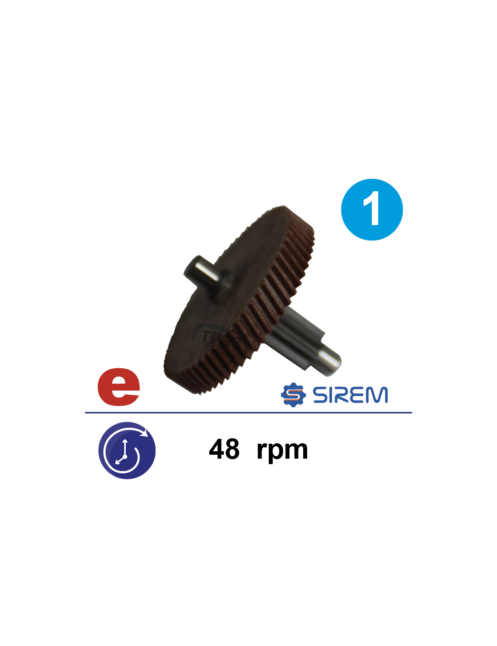 Ensemble 1er train Céloron pour MR Sirem type F 48 tr/mn Ensemble 1er train Céloron pour MR Sirem type F 48 tr/mn